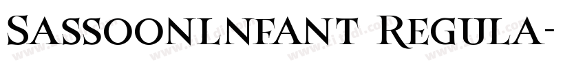 Sassoonlnfant Regula字体转换